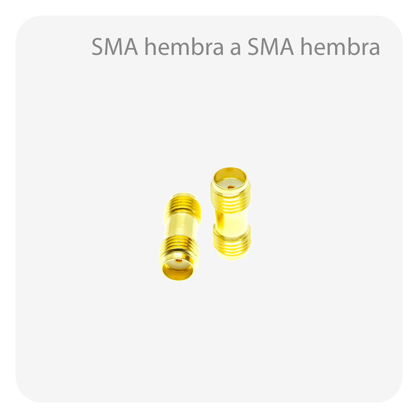 Adaptador SMA hembra a SMA hembra