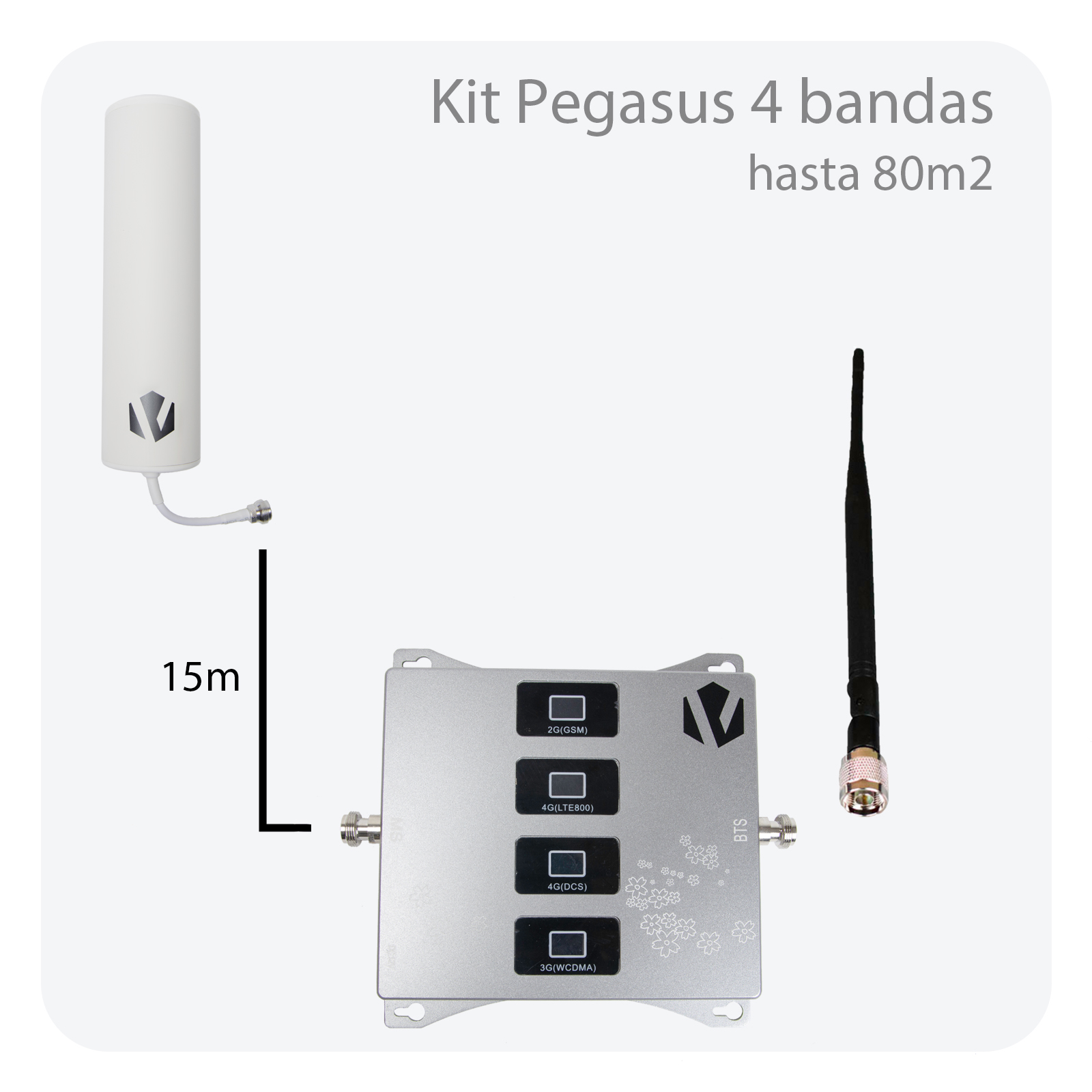 Kit Pegasus 4 bandas (hasta 100m2)