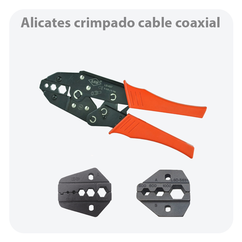 Alicates crimpadora para LMR-400 cable coaxial